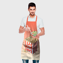 Фартук кулинарный Попкорн рисунок, цвет: 3D-принт — фото 2