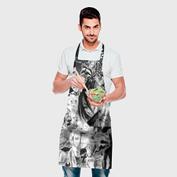 Фартук кулинарный One-Punch Man Ванпачмен, цвет: 3D-принт — фото 2