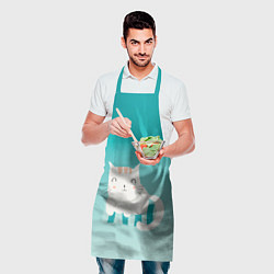 Фартук кулинарный Котик на подстилке, цвет: 3D-принт — фото 2