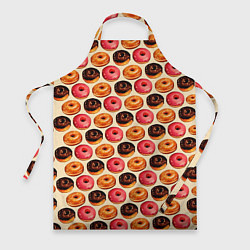 Фартук кулинарный Пончики, цвет: 3D-принт