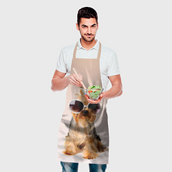 Фартук кулинарный Собака в очках, цвет: 3D-принт — фото 2