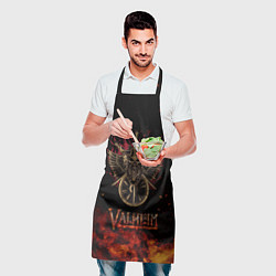 Фартук кулинарный Valheim символ черепа, цвет: 3D-принт — фото 2