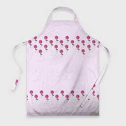 Фартук кулинарный Розовые цветы pink flowers, цвет: 3D-принт
