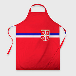 Фартук кулинарный Сборная Сербии, цвет: 3D-принт