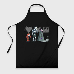 Фартук кулинарный Любовь, Смерть & Роботы, цвет: 3D-принт