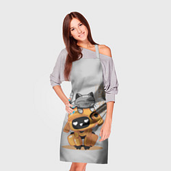 Фартук кулинарный Cat and Robot ЛСР, цвет: 3D-принт — фото 2