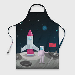 Фартук кулинарный Астронавт покоряет космос, цвет: 3D-принт