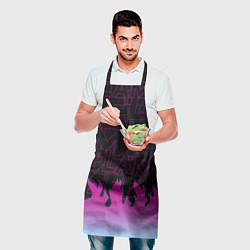 Фартук кулинарный РОЗОВОЕ ПЛАМЯ PINK FLAME, цвет: 3D-принт — фото 2