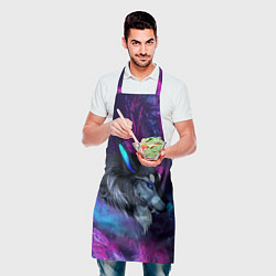 Фартук кулинарный Синий волк, цвет: 3D-принт — фото 2