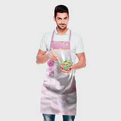 Фартук кулинарный Цветы роспись акварелью, цвет: 3D-принт — фото 2