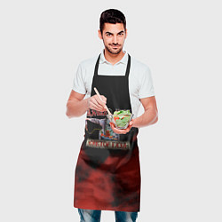 Фартук кулинарный Газовая Атака Сектор Газа, цвет: 3D-принт — фото 2