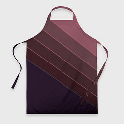 Фартук кулинарный Коричнево-фиолетовый узор, цвет: 3D-принт
