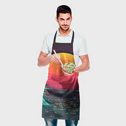 Фартук кулинарный Пиксельный закат, цвет: 3D-принт — фото 2