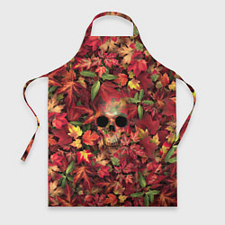 Фартук кулинарный Осенний череп, цвет: 3D-принт