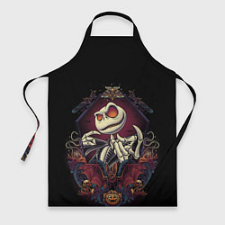 Фартук кулинарный Скелет Хэллоуин, цвет: 3D-принт