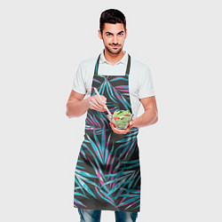 Фартук кулинарный Листья Пальм Неон, цвет: 3D-принт — фото 2