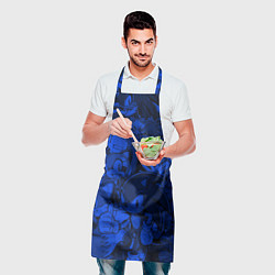 Фартук кулинарный SONIC BLUE PATTERN СИНИЙ ЁЖ, цвет: 3D-принт — фото 2