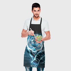 Фартук кулинарный НЕНОНОВЫЙ ТИГР 2022 NEON TIGER NEW YEAR, цвет: 3D-принт — фото 2