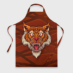 Фартук кулинарный Тигр Evil, цвет: 3D-принт
