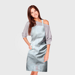 Фартук кулинарный Washington Capitals Grey Ice theme, цвет: 3D-принт — фото 2