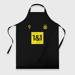 Фартук кулинарный Haaland 9 - Borussia Dortmund, цвет: 3D-принт