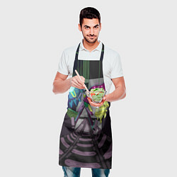 Фартук кулинарный Spamton: BIG SHOT ! Deltarune Спамтон, цвет: 3D-принт — фото 2