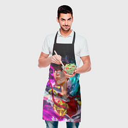 Фартук кулинарный Космический Джоске Хигашиката из Джо Джо, цвет: 3D-принт — фото 2