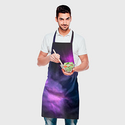 Фартук кулинарный Космос Galaxy, цвет: 3D-принт — фото 2