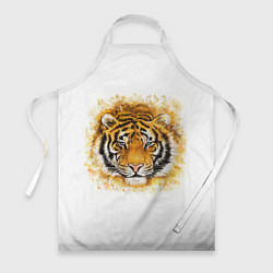 Фартук кулинарный Дикий Тигр Wild Tiger, цвет: 3D-принт
