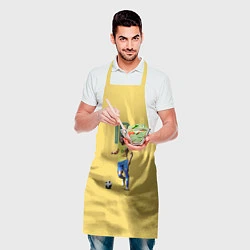 Фартук кулинарный Неймар Сборная Бразилии, цвет: 3D-принт — фото 2