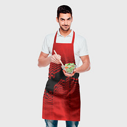 Фартук кулинарный Красная волна, цвет: 3D-принт — фото 2