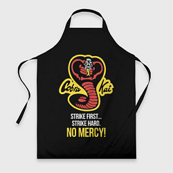 Фартук кулинарный Cobra Kai - No mercy!, цвет: 3D-принт