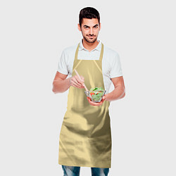 Фартук кулинарный Золотая абстракция, цвет: 3D-принт — фото 2