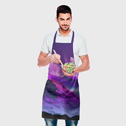 Фартук кулинарный Горы Закат Аниме, цвет: 3D-принт — фото 2