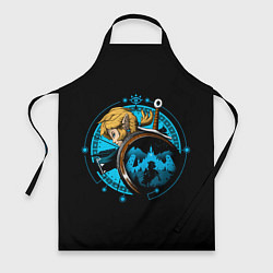 Фартук кулинарный Линк с мечом и щитом, цвет: 3D-принт