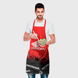 Фартук кулинарный Honda sport брызги, цвет: 3D-принт — фото 2