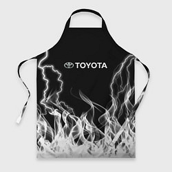 Фартук кулинарный Toyota Молния с огнем, цвет: 3D-принт