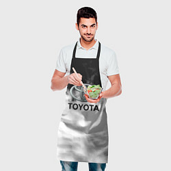 Фартук кулинарный Toyota облако, цвет: 3D-принт — фото 2