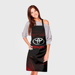 Фартук кулинарный Toyota sport соты, цвет: 3D-принт — фото 2