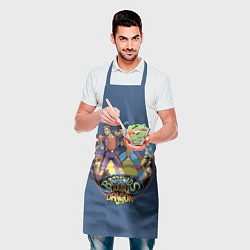 Фартук кулинарный Battletoads and Double Dragon, цвет: 3D-принт — фото 2