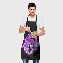 Фартук кулинарный Шинобу Кочо силуэт Клинок рассекающего демонов, цвет: 3D-принт — фото 2