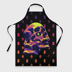 Фартук кулинарный Черепа 2 Skull Dope Street Market, цвет: 3D-принт