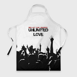 Фартук кулинарный Red Hot Chili Peppers - Unlimited Love, цвет: 3D-принт