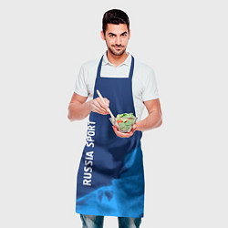 Фартук кулинарный РОССИЯ - ГЕРБ Russia Sport Пламя, цвет: 3D-принт — фото 2