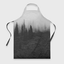 Фартук кулинарный Туманный лес - туман, цвет: 3D-принт