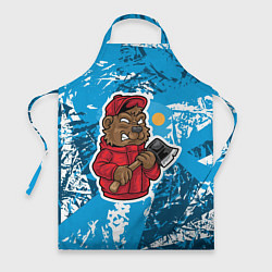 Фартук кулинарный Медведь дровосек, цвет: 3D-принт
