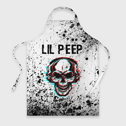 Фартук кулинарный Lil Peep ЧЕРЕП Краска, цвет: 3D-принт