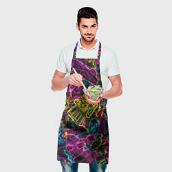 Фартук кулинарный Cyber space pattern Fashion 3022, цвет: 3D-принт — фото 2