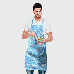 Фартук кулинарный Сапфировые Кубики Льда, цвет: 3D-принт — фото 2