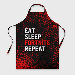 Фартук кулинарный Eat Sleep Fortnite Repeat Арт, цвет: 3D-принт